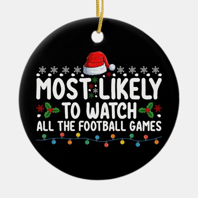 Am wahrscheinlichsten, alle Fußballspiele Christus Keramik Ornament (Vorne)