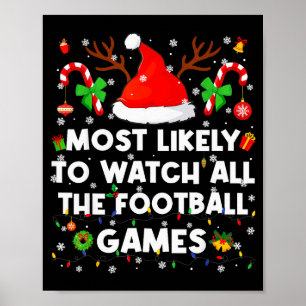 Am Wahrscheinlichsten Alle Fußballspiele Weihnacht Poster