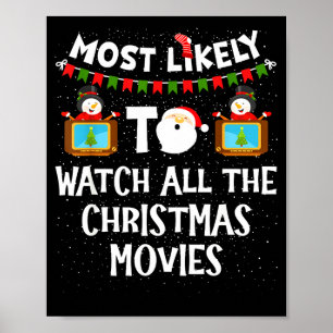Am Wahrscheinlichsten Alle Weihnachtsfilme Xmas Sc Poster