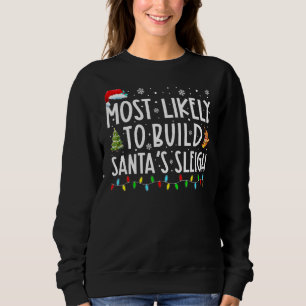 Am wahrscheinlichsten baut man Weihnachts-Schlitte Sweatshirt