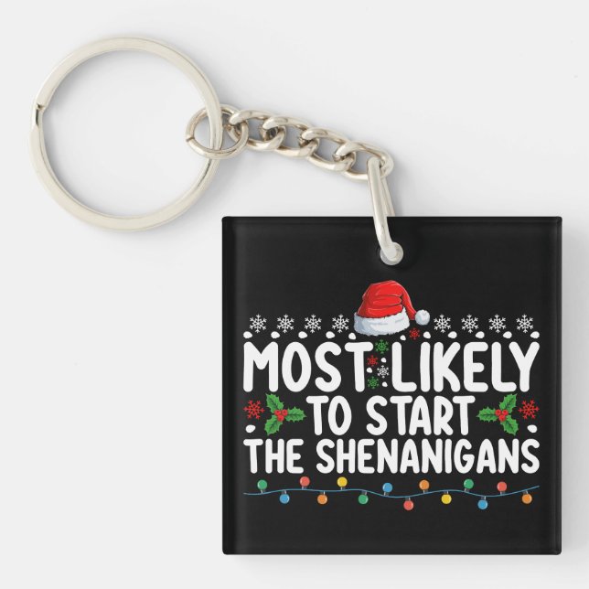 Am wahrscheinlichsten beginnt die Weihnachtszeit d Schlüsselanhänger (Vorderseite)