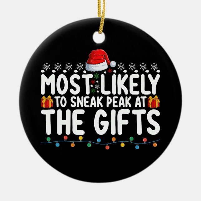 Am wahrscheinlichsten bei den Geschenken Weihnacht Keramik Ornament (Vorne)