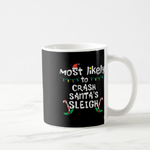 Am wahrscheinlichsten Crash Santas Sleigh Weihnach Kaffeetasse