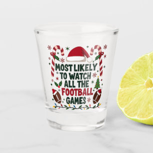 Am wahrscheinlichsten, dass alle Fußballspiele sch Schnapsglas