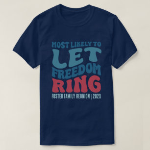 Am wahrscheinlichsten, dass der Freiheitsring nach T-Shirt