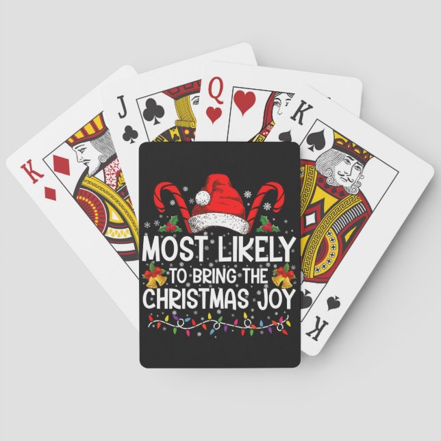 Am wahrscheinlichsten, dass die Weihnachtsfreude p Spielkarten (Rückseite)