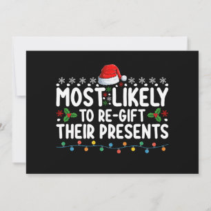 Am wahrscheinlichsten, dass ihre Geschenke Weihnac Einladung