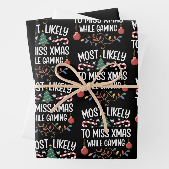 Am wahrscheinlichsten, dass Sie Weihnachten währen Geschenkpapier Set (Beispiel)