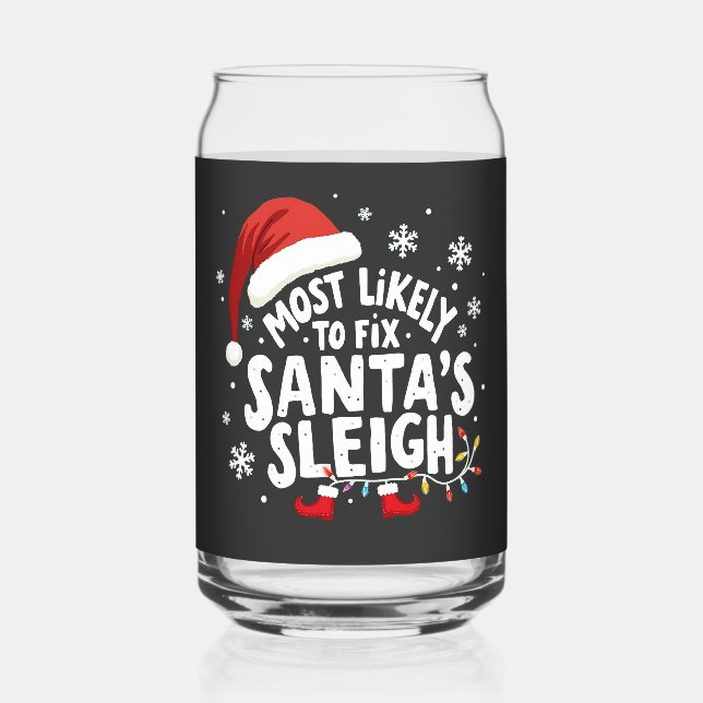 Am wahrscheinlichsten, dass Weihnachten Weihnachts Dosenglas (Vorderseite)