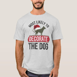 🐶 am wahrscheinlichsten, den Hund zu sonnigen Wei T-Shirt