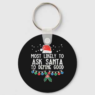 Am wahrscheinlichsten, den Weihnachtsmann Fragen,  Schlüsselanhänger