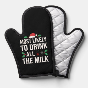 Am Wahrscheinlichsten, Die Ganze Milch Zu Trinken Ofenhandschuh