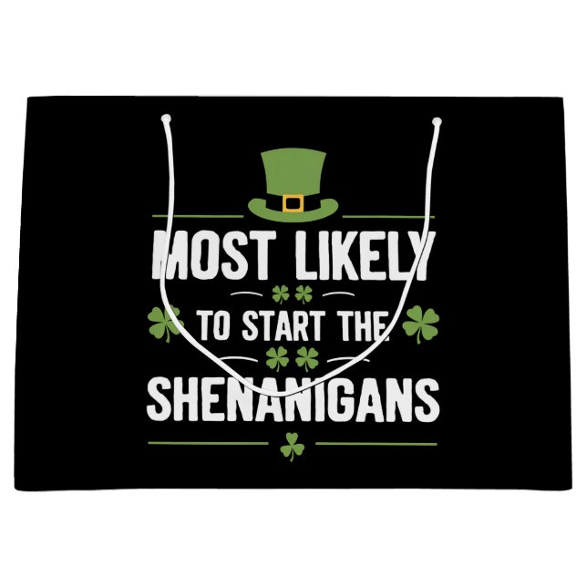 Am wahrscheinlichsten, die Shenanigans St Patrick' Große Geschenktüte (Vorderseite)