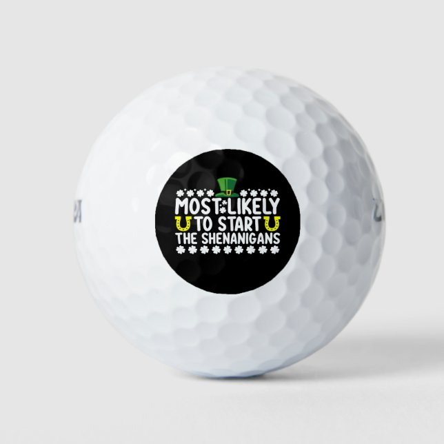 Am wahrscheinlichsten, die Shenanigans St Patricks Golfball (Vorderseite)