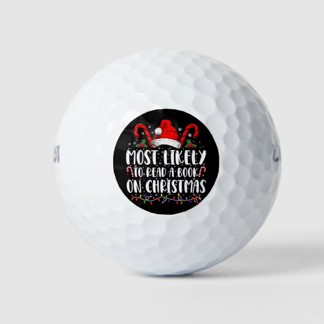 Am wahrscheinlichsten ein Buch über Weihnachtspass Golfball (Vorderseite)