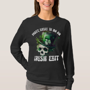 Am wahrscheinlichsten einen irischen Ausgang Skull T-Shirt