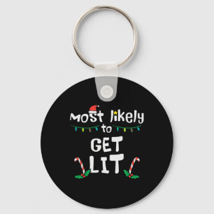 Am wahrscheinlichsten erhalten Lit Weihnachten Wei Schlüsselanhänger