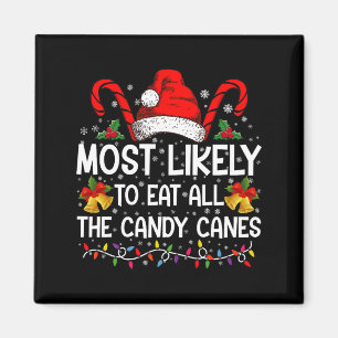 Am wahrscheinlichsten essen alle Bonbons Weihnacht Magnet