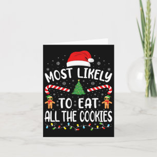 Am wahrscheinlichsten essen alle Cookies Familie J Karte