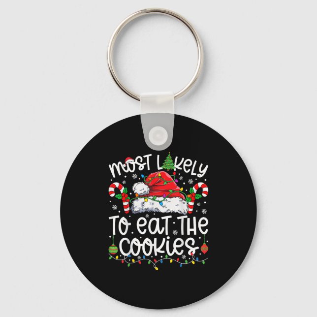 Am wahrscheinlichsten essen alle Cookies Familie M Schlüsselanhänger (Vorderseite)