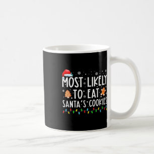 Am wahrscheinlichsten essen Santas Cookies Familie Kaffeetasse