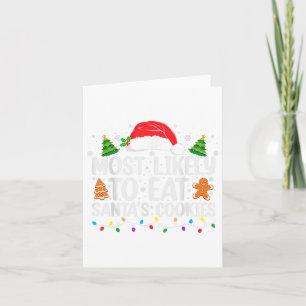 Am wahrscheinlichsten essen Santas Cookies Weihnac Karte