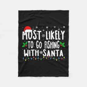 Am wahrscheinlichsten fischen mit Santa Fishing Fu Fleecedecke