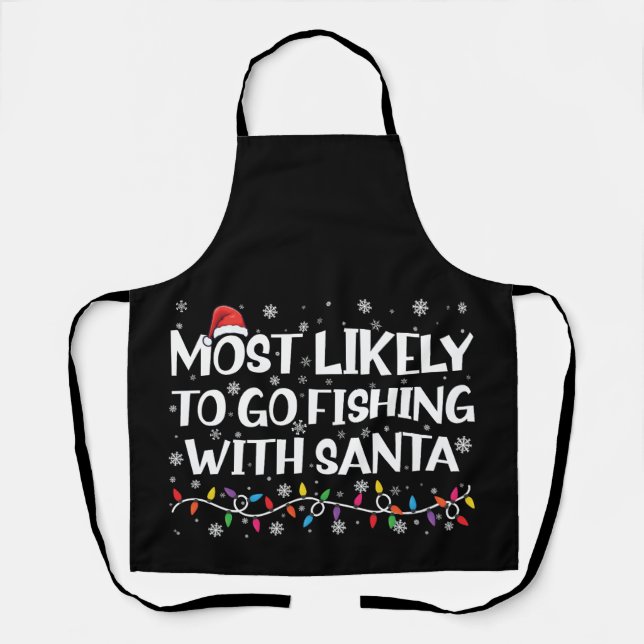 Am wahrscheinlichsten fischen mit Weihnachtsfische Schürze (Vorderseite)