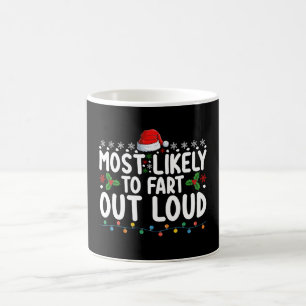 Am wahrscheinlichsten furzt Weihnachtsfamilie laut Kaffeetasse