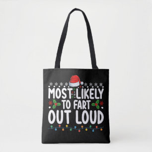 Am wahrscheinlichsten furzt Weihnachtsfamilie laut Tasche