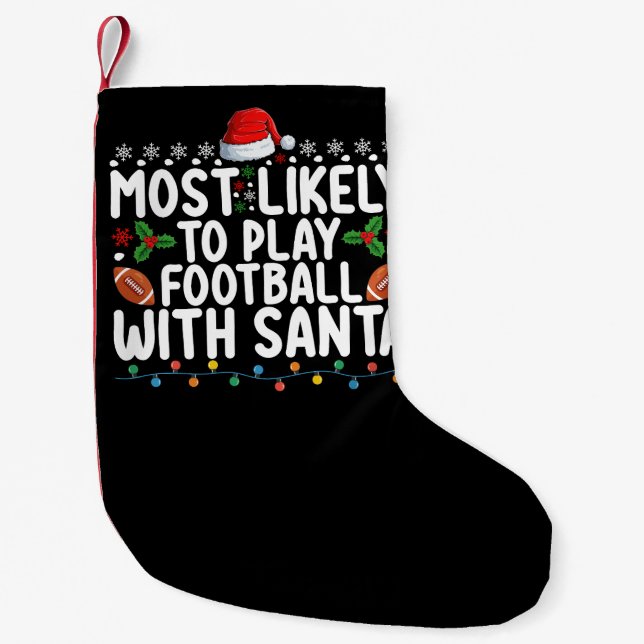 Am wahrscheinlichsten Fußball mit Weihnachten spie Kleiner Weihnachtsstrumpf (Vorderseite)