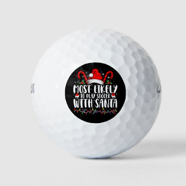 Am wahrscheinlichsten Fußball spielen mit Weihnach Golfball (Vorderseite)