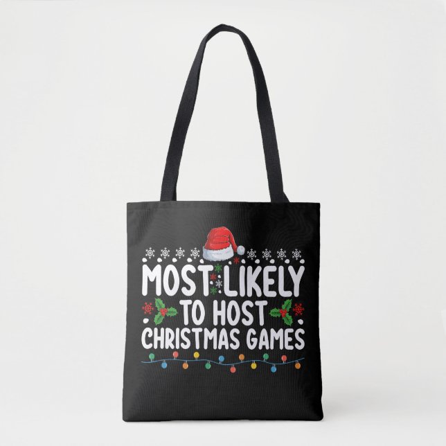 Am wahrscheinlichsten Gastgeber Weihnachtsspiele F Tasche (Vorderseite)