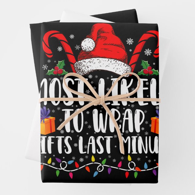 Am wahrscheinlichsten Geschenke in der letzten Min Geschenkpapier Set (Beispiel)