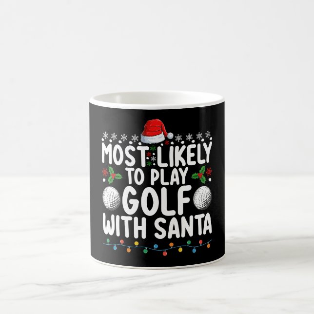 Am wahrscheinlichsten Golf mit Weihnachten Holi sp Kaffeetasse (Mittel)