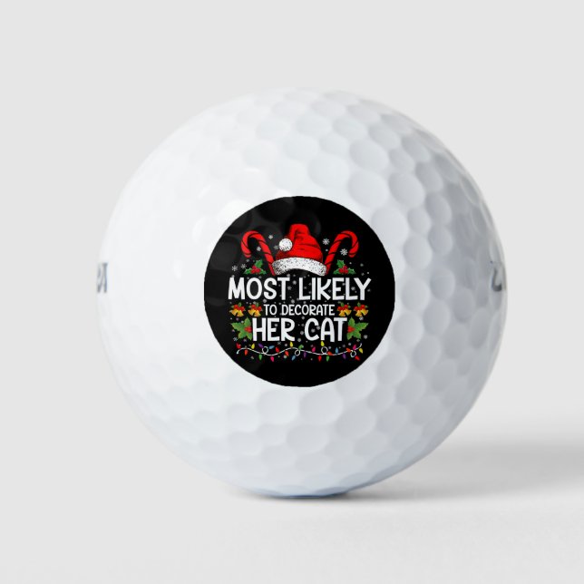 Am wahrscheinlichsten, ihre Katzen Familie zu deko Golfball (Vorderseite)