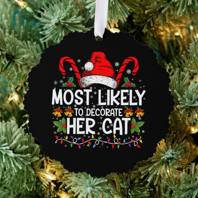 Am wahrscheinlichsten, ihre Katzen Familie zu deko Ornament Karte (Insitu (Baum))