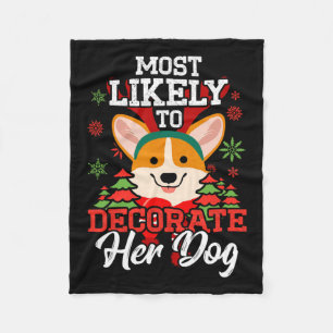 Am wahrscheinlichsten, ihren Hund Weihnachten Paja Fleecedecke