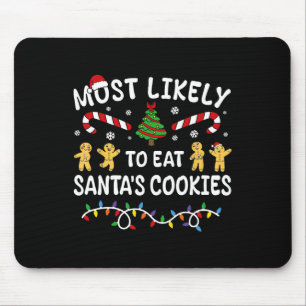 Am wahrscheinlichsten isst man Weihnachtsfamilien Mousepad