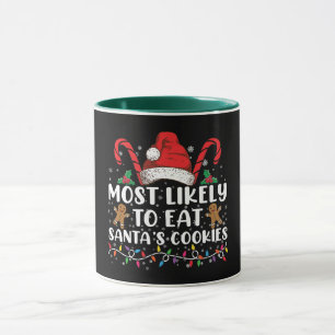 Am wahrscheinlichsten isst Santas Kekse Familienwe Tasse