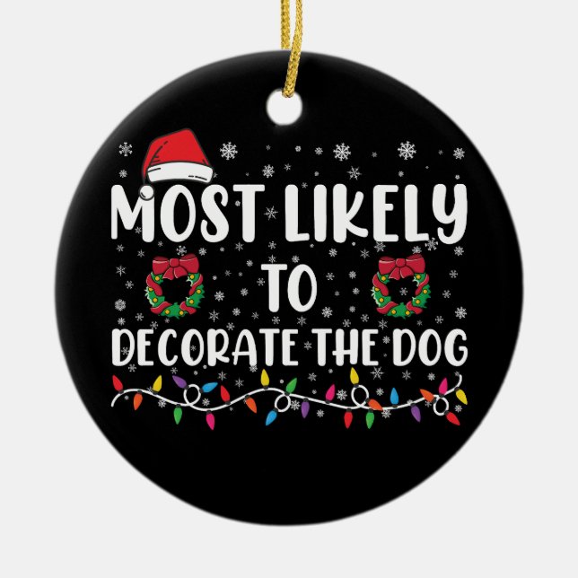 Am wahrscheinlichsten ist, dass der Hund passt Wei Keramik Ornament (Vorne)