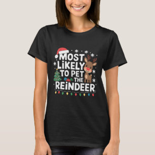 Am wahrscheinlichsten ist, dass die Familie Rentie T-Shirt