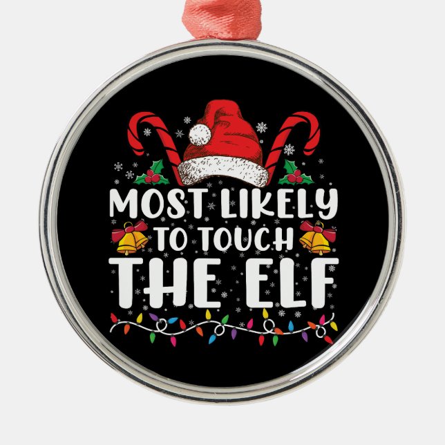 Am wahrscheinlichsten ist die Touch der Elf-Weihna Ornament Aus Metall (Vorne)