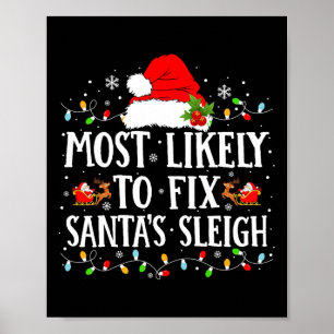 Am wahrscheinlichsten ist die Weihnachtsfamilie vo Poster