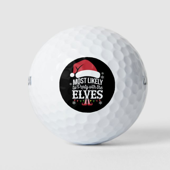 Am wahrscheinlichsten ist ein Party mit den Elfen Golfball (Vorderseite)