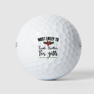 Am wahrscheinlichsten ist es, Brüder zu Weihnachte Golfball