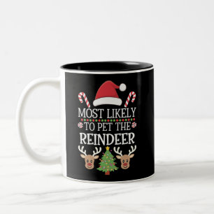 Am wahrscheinlichsten ist es, dass der Rentier Squ Zweifarbige Tasse