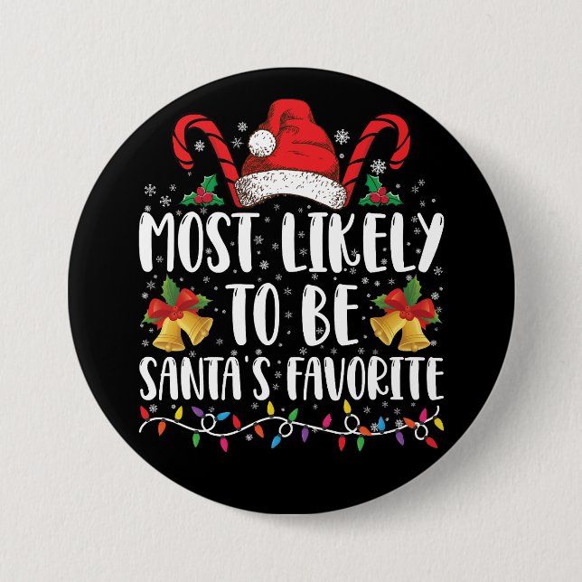 Am wahrscheinlichsten ist es, dass der Weihnachtsm Button (Vorderseite)