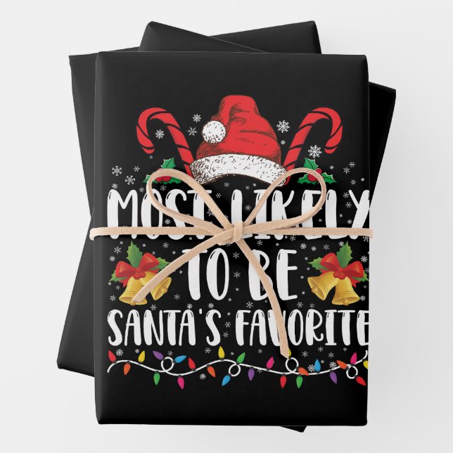 Am wahrscheinlichsten ist es, dass der Weihnachtsm Geschenkpapier Set (Beispiel)