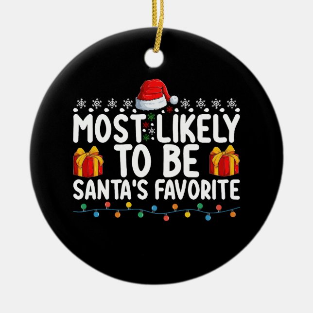 Am wahrscheinlichsten ist es, dass der Weihnachtsm Keramik Ornament (Vorne)